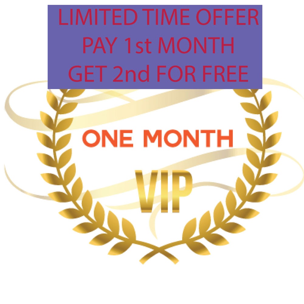 <b>LIMITED TIME SPECIAL!! GET 1 MONTH FREE IF YOU PAID 1 MONTH. TOTAL 2 MONTHS</b>