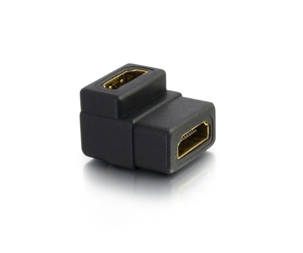 Right Angle 90 Degrees HDMI Female To Female Coupler