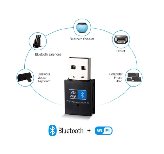 2 in 1 WiFi+Bluetooth Adapter 150 mbps USB wifi receiver 2.4G + Bluetooth V4.0